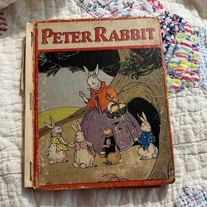 Vintage Peter Rabbit Storybook with Colorful Illustrations